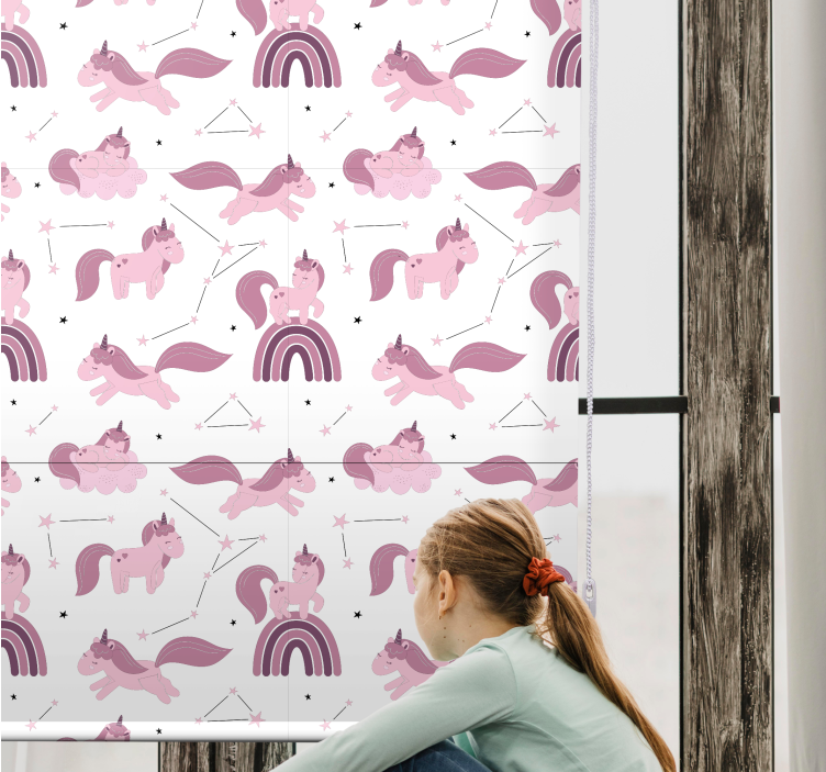 Pink unicorns and arches blind kids - TenStickers