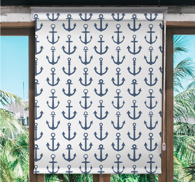 Nautical Anchor Pattern other blind - TenStickers