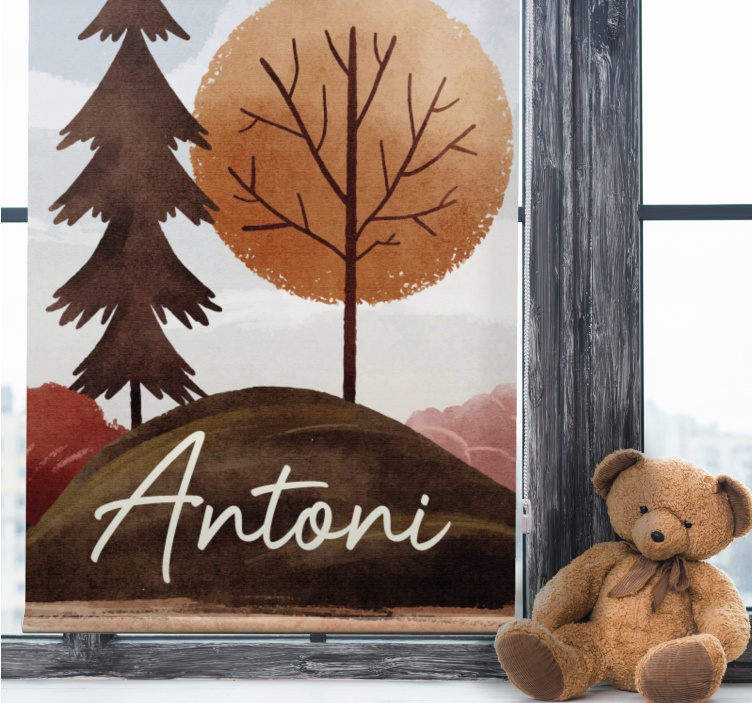 Nordic forest with name blind kids - TenStickers