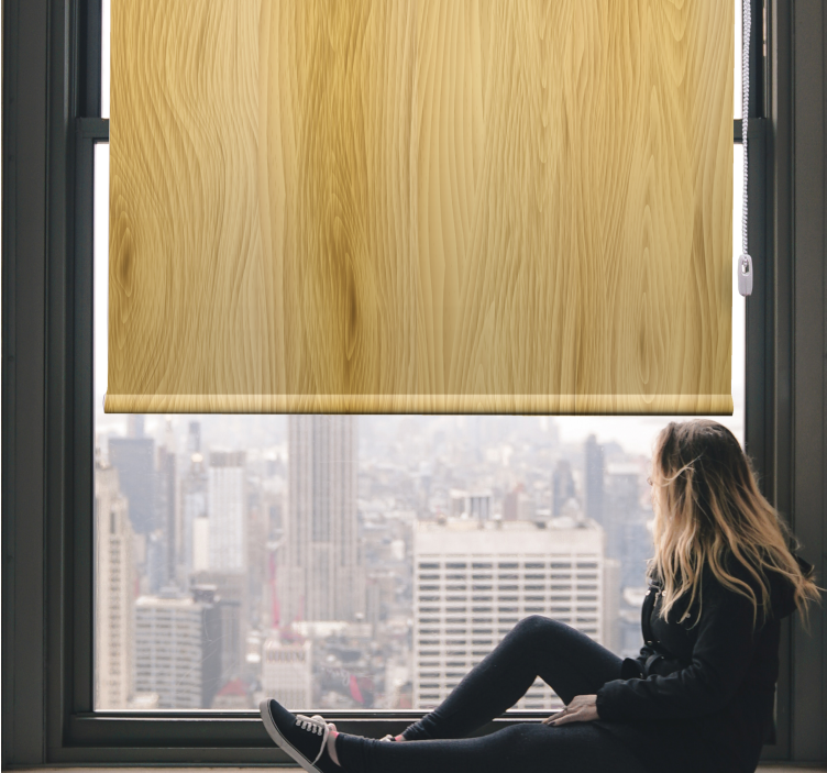 Organic Timber Grain pattern roller blind - TenStickers