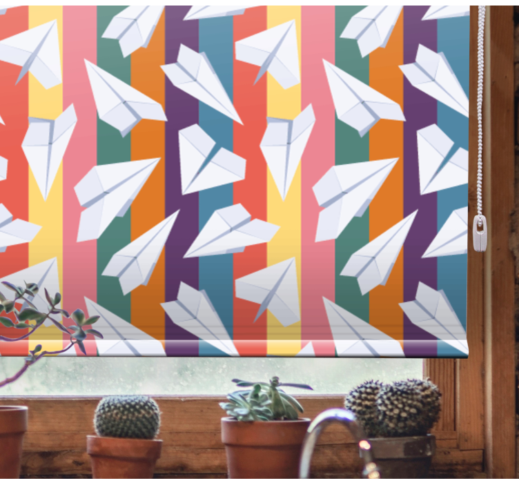 Paper Airplanes Flight fun blind - TenStickers