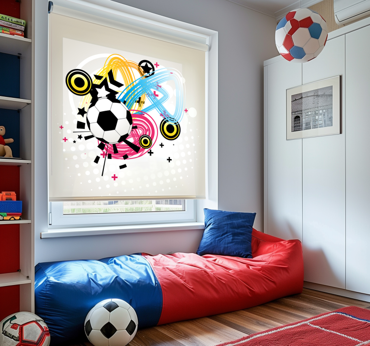 Passion in motion football roller blind - TenStickers
