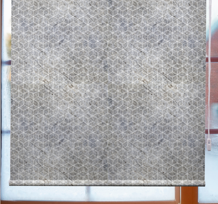 Pattern roller blind geometric design mesh - TenStickers