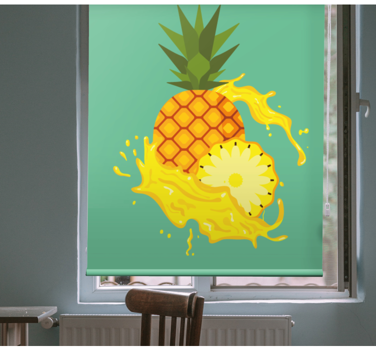 Pineapple Splash blind fruit - TenStickers
