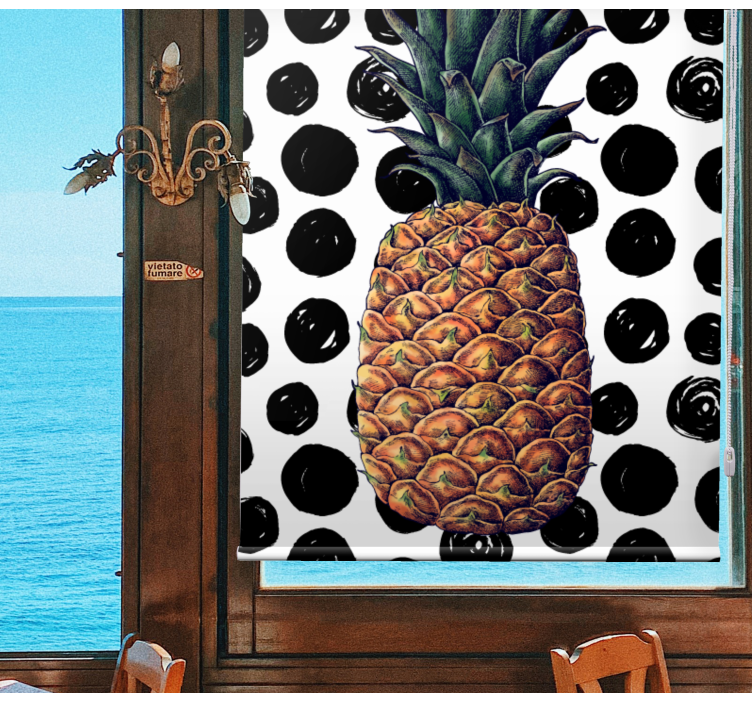 Pineapple with Dots blind fruit - TenStickers