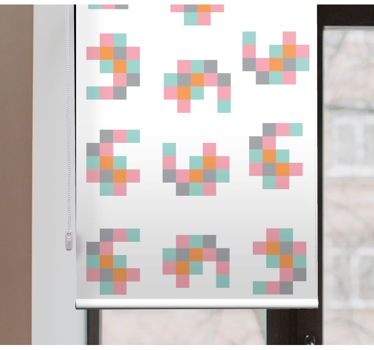 Pixelated geometric patterns blind original - TenStickers