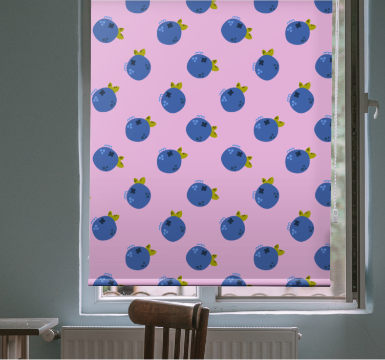 Blueberry pattern blind fruit - TenStickers