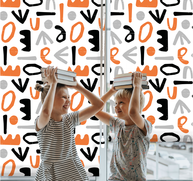 Geometric letters text blind - TenStickers