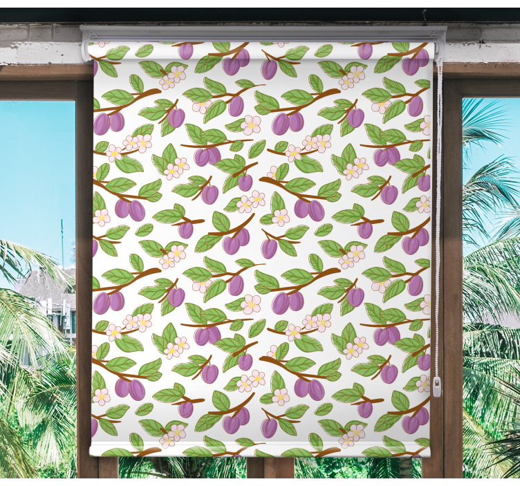 Plum Blossom Pattern blind fruit - TenStickers