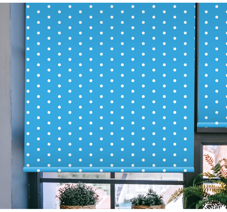 Polka Dot Theme blue blind - TenStickers