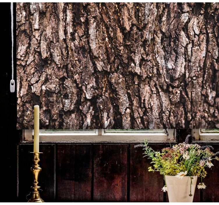 Realistic tree bark Master bedroom blind - TenStickers
