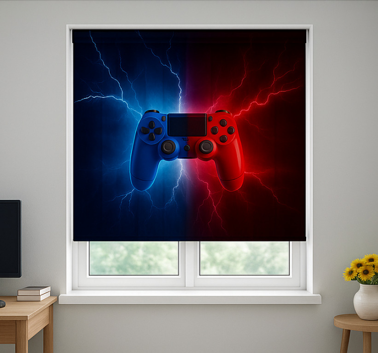 Red blue electric controller  blind geek - TenStickers