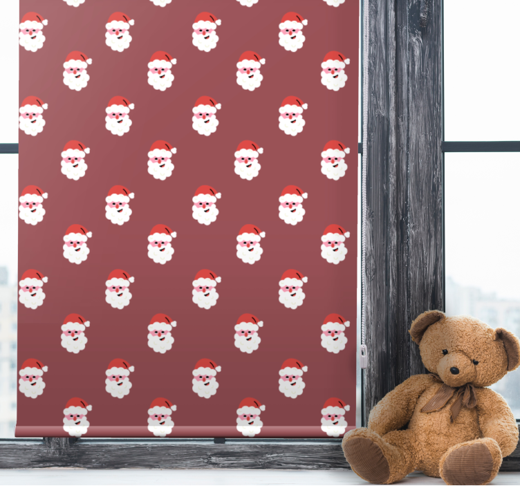 Santa Faces Pattern tv series blind - TenStickers