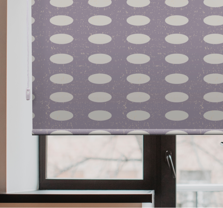 Soft Oval Patterns pattern roller blind - TenStickers