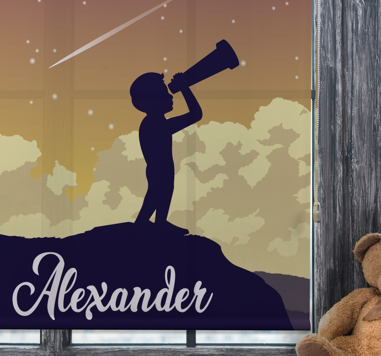 Stargazing Silhouette custom roller blind - TenStickers
