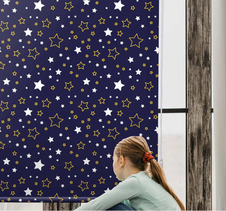 Starry night motif blind kids - TenStickers