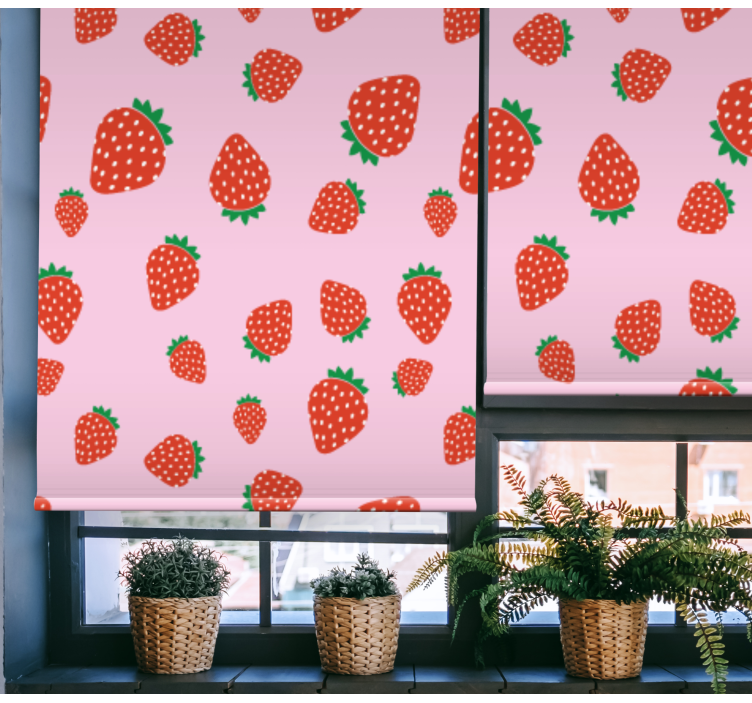 Strawberry Pattern Delight blind fruit - TenStickers