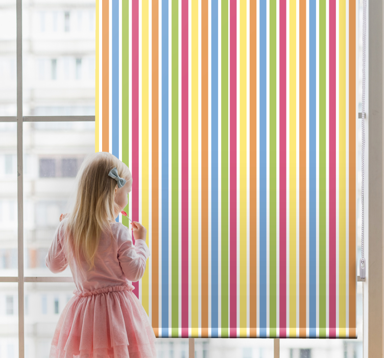 Striped color palette modern blind - TenStickers