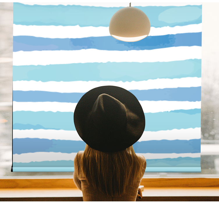 STRIPED WATER COLOR pattern roller blind - TenStickers