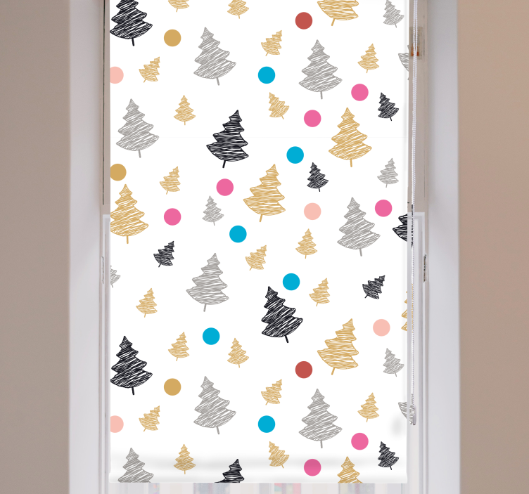 Stylized Abstract Pine blind trees - TenStickers