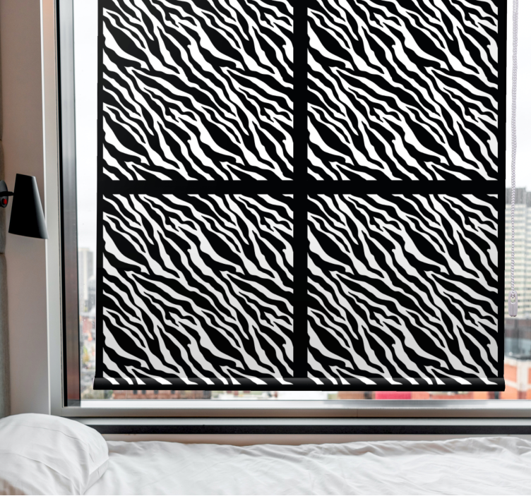 Stylized Zebra Pattern animal blind - TenStickers
