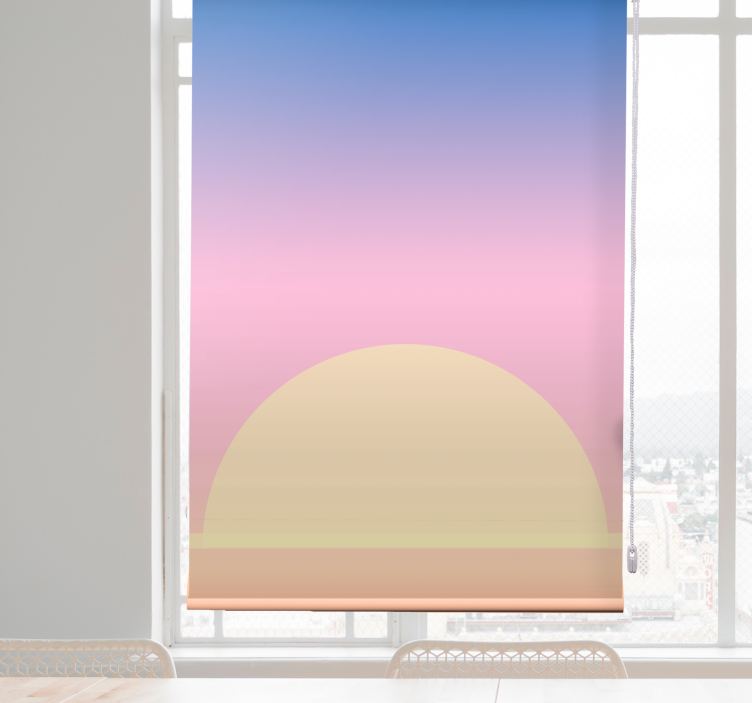 Sunset Horizon Design blind art - TenStickers