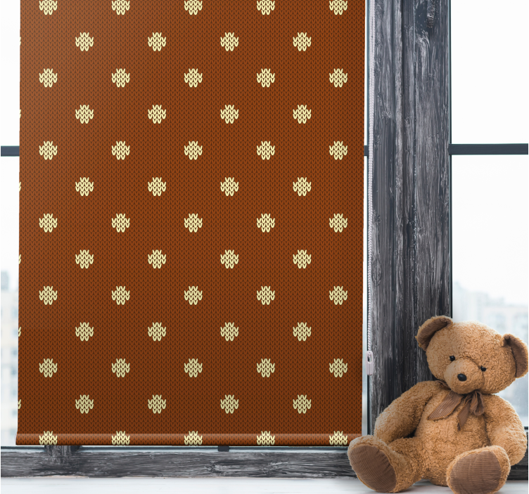 Brown simple pattern blind kids - TenStickers