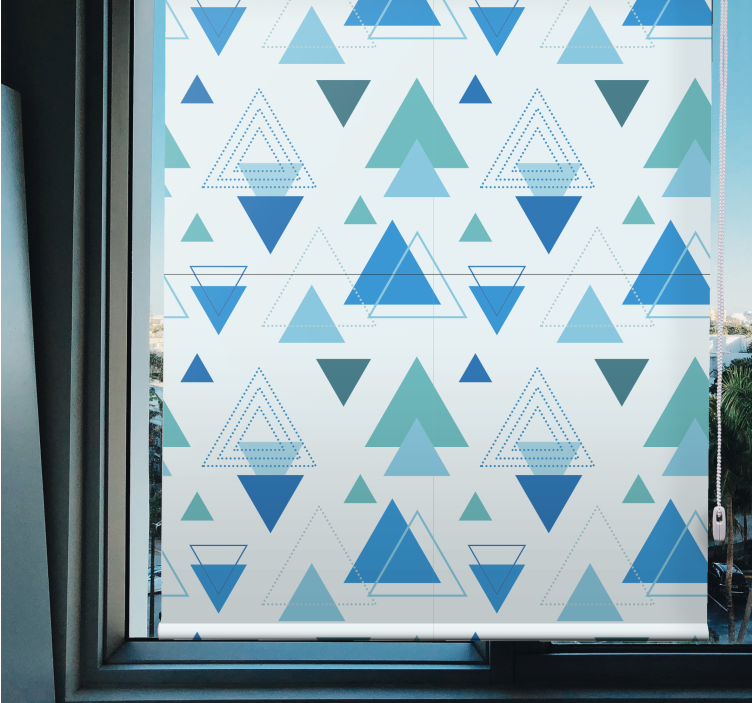 Triangular Motif Arrangement modern blind - TenStickers