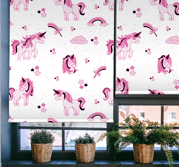 Unicorn fantasy print blind kids - TenStickers