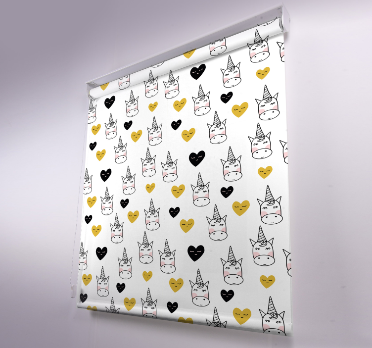 Unicorn Heart Pattern more animal blind - TenStickers