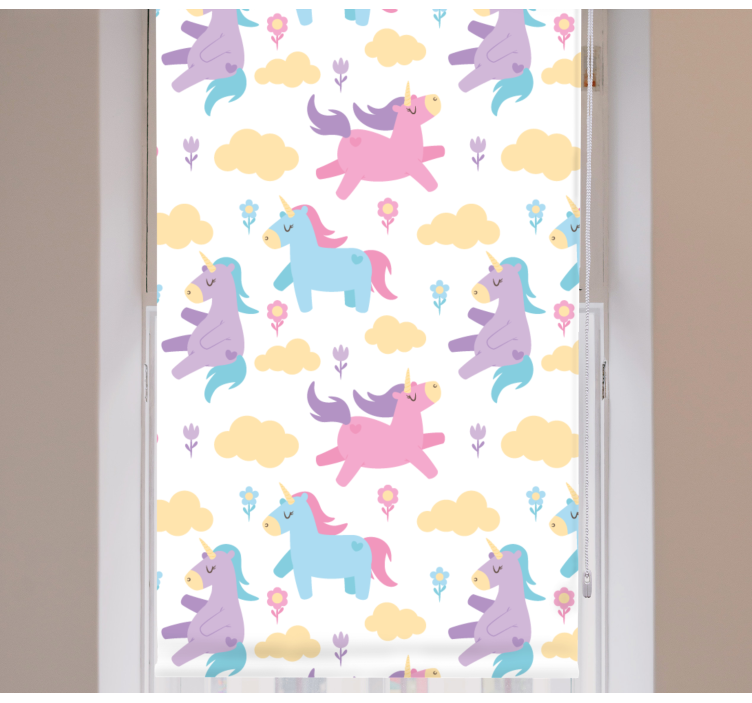 Unicorns and clouds blind kids - TenStickers