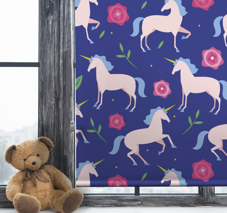 Unicorns and flowers blind kids - TenStickers