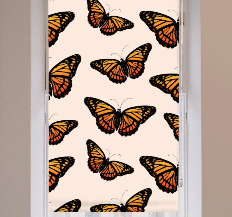 Vibrant Pattern butterflies blind - TenStickers