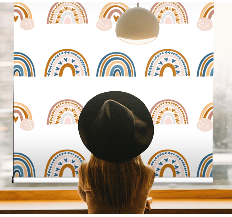 Nordic rainbow motifs blind kids - TenStickers