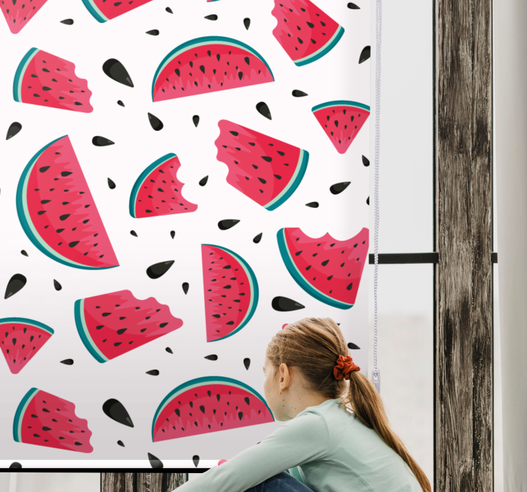 Watermelon Slice Pattern blind fruit - TenStickers