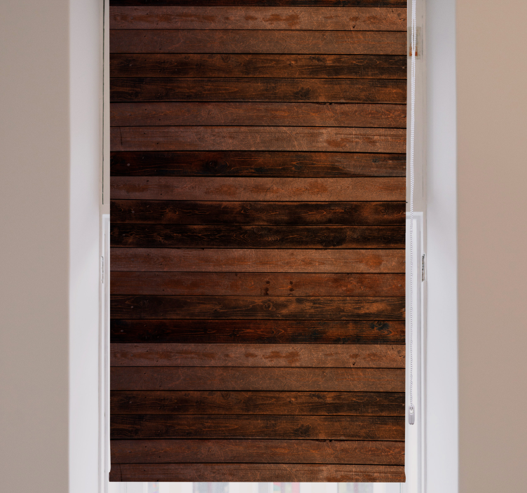 Wooden Slat Pattern rustic blind - TenStickers