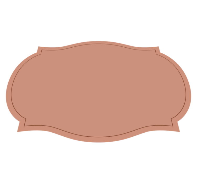 Label shape design placemats - TenStickers