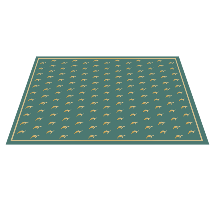 Geometric turtles green placemats - TenStickers