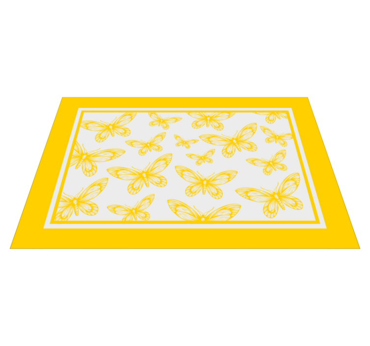 Modern placemats butterfly pattern design - TenStickers