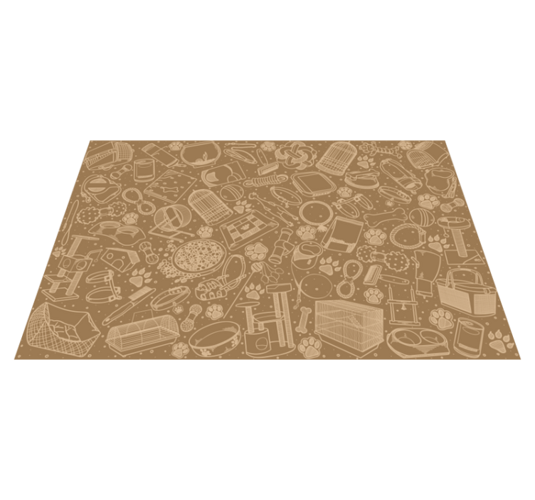 Textured placemats inspired by detailed kitchen design - TenStickers