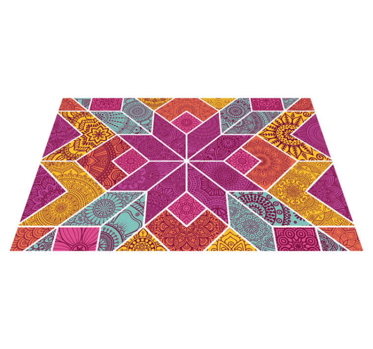 Original placemats colorful geometric design - TenStickers