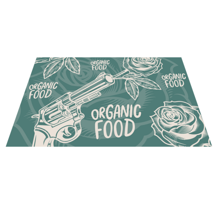 Original placemats revolver organic food - TenStickers