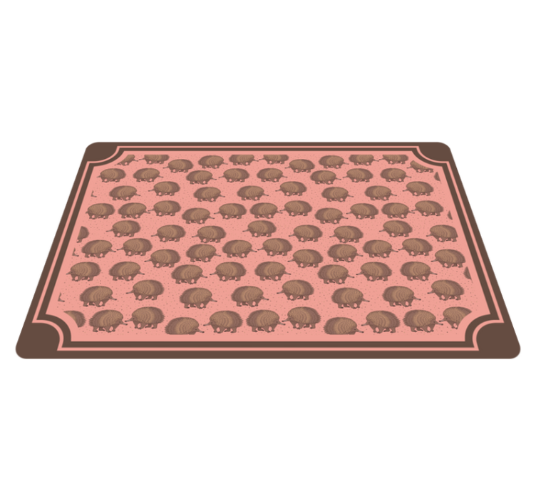 Original placemats hedgehog pattern design - TenStickers