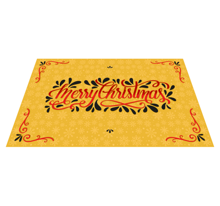 Christmas placemats festive holiday greetings - TenStickers