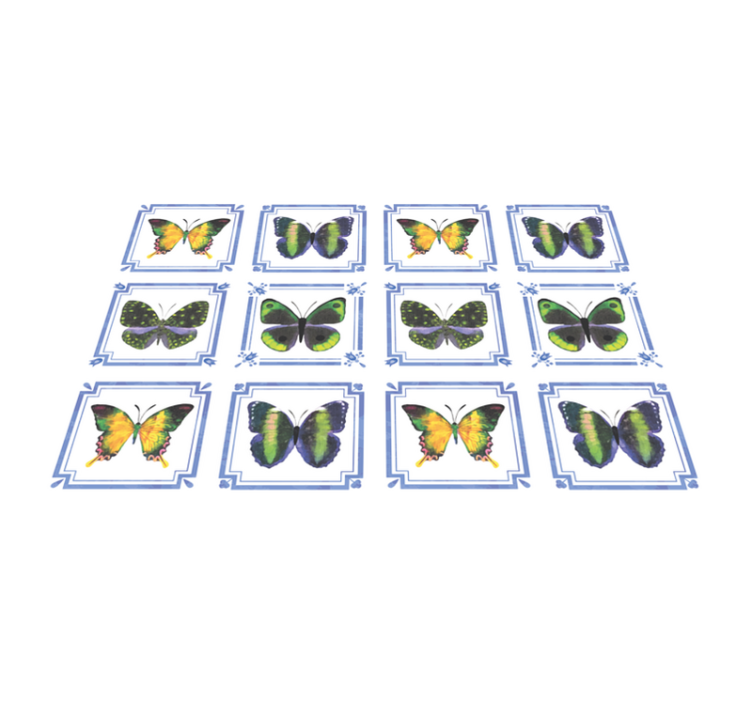Original placemats butterfly pattern décor - TenStickers