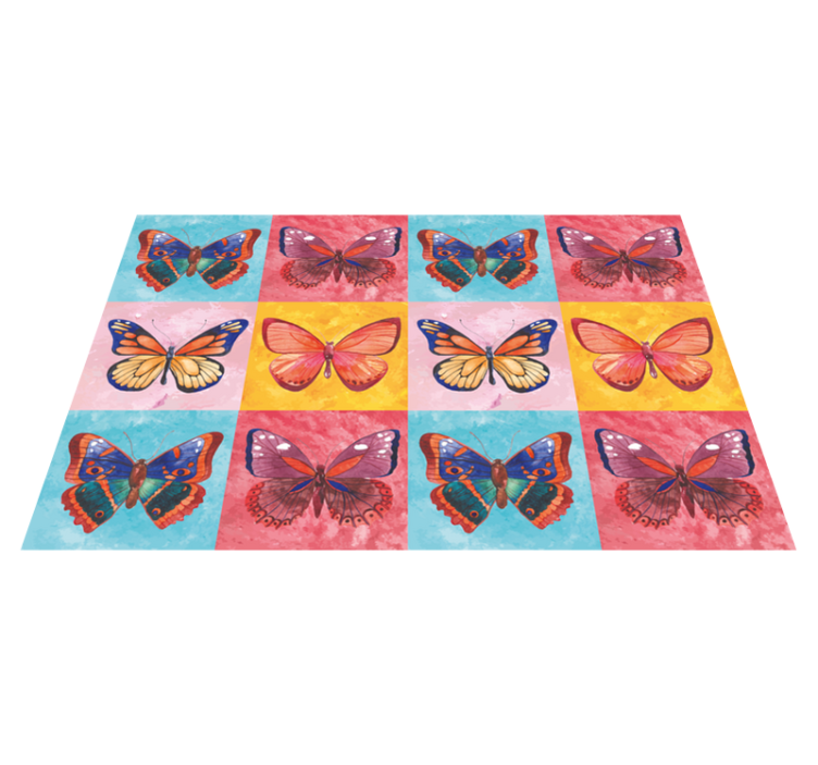Original placemats lively butterfly design - TenStickers