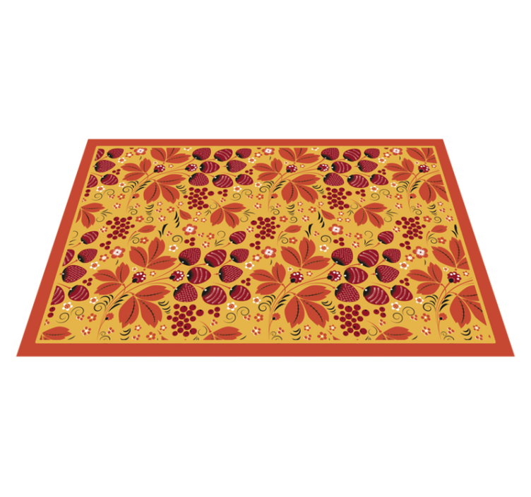 Original placemats colorful floral design - TenStickers