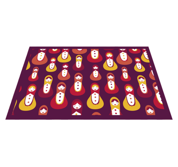 Original placemats colorful matryoshka design - TenStickers