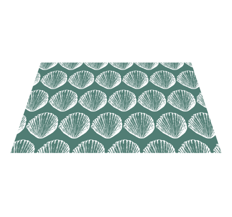 Textured placemats with shell pattern design - TenStickers