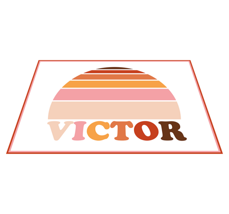 Personalisable placemats customizable name placemat - TenStickers